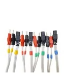 Lot de 4 cables fiches banane 2mm REHAB 400 DJO