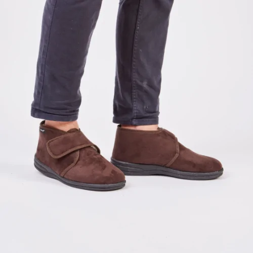 Chausson montant pour homme BASILE Marron PODOWELL