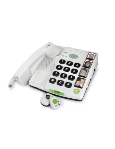 Téléphone Filaire Doro Secure 347 Bracelet + pendentif SOS GSH