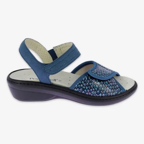 Sandales orthopédiques femme CHUT Demi Bleu PODOWELL