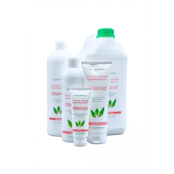 Crème neutre massage Crémafluid 75ml 250ml 500ml 1000ml 5000ml PHYTOMEDICA Crème neutre massage Crémafluid 75ml 250ml 500ml 1000ml 5000ml PHYTOMEDICA