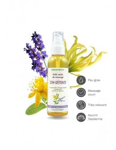 Huile sèche massage Zen Détente 75 ml PHYTOMEDICA