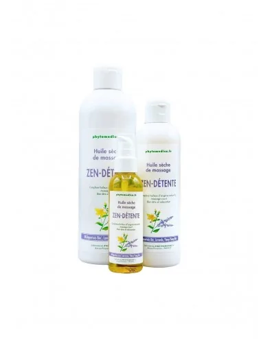 Huile sèche massage Zen Détente 75 ml, 250 ml, 500 ml PHYTOMEDICA