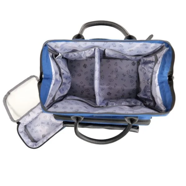 Mini sac médical Ouessant bleu avec pochette DE BOISSY Mini sac médical Ouessant bleu avec pochette DE BOISSY
