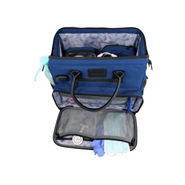 Mini sac médical Ouessant bleu avec pochette DE BOISSY Mini sac médical Ouessant bleu avec pochette DE BOISSY