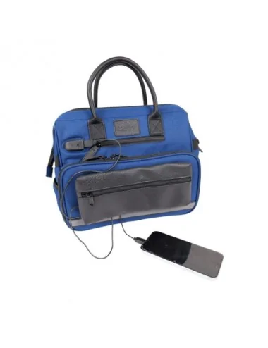 Mini sac médical Ouessant bleu avec pochette DE BOISSY