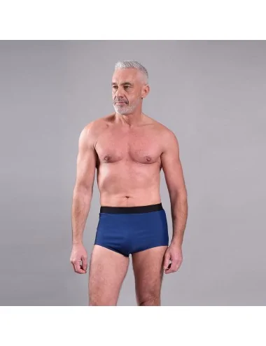 Maillot de bain incontinence homme marine de type slip de bain Benefactor