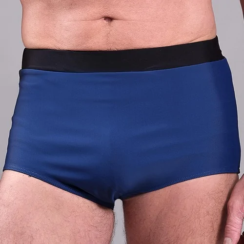 Maillot de bain incontinence homme marine de type slip de bain Benefactor