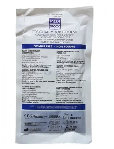 Gant de chirurgie stérile non poudré