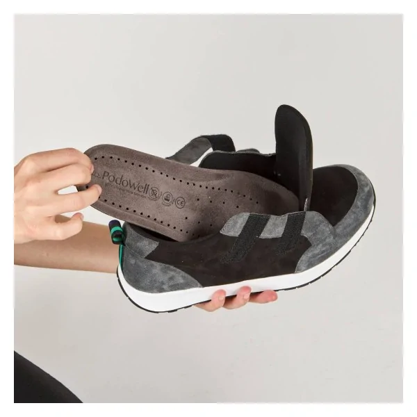 Baskets orthopédiques CHUP DAO_D_VEL NOIR PODOWELL