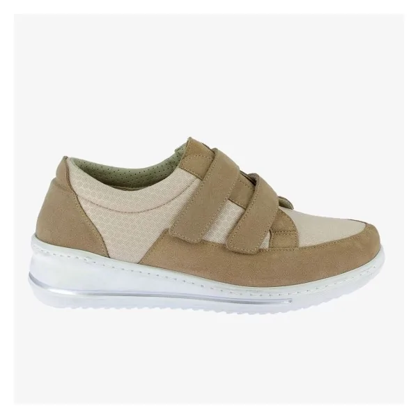 Sneakers baskets pour femme CHUT SUZIE PODOWELL Beige vue de côté Sneakers baskets pour femme CHUT SUZIE PODOWELL Beige vue de côté