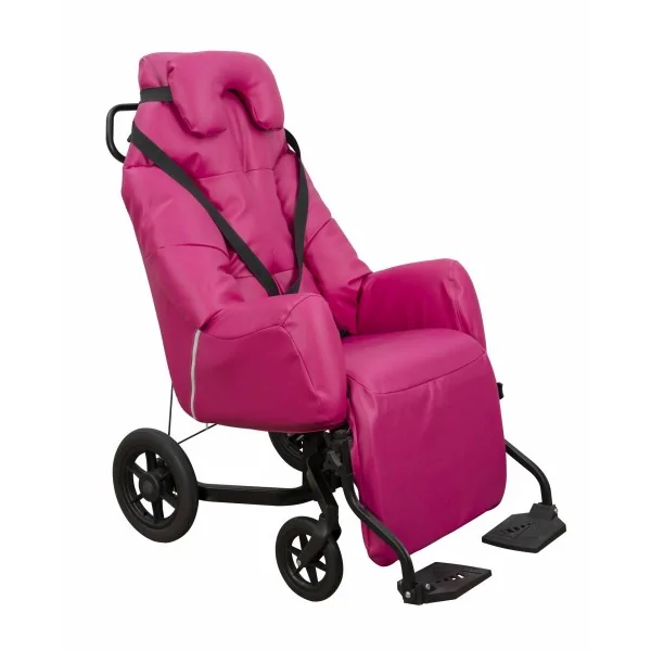 Fauteuil coquille ELYSEE II à inclinaison manuelle PVC/PU Framboise Innov'SA