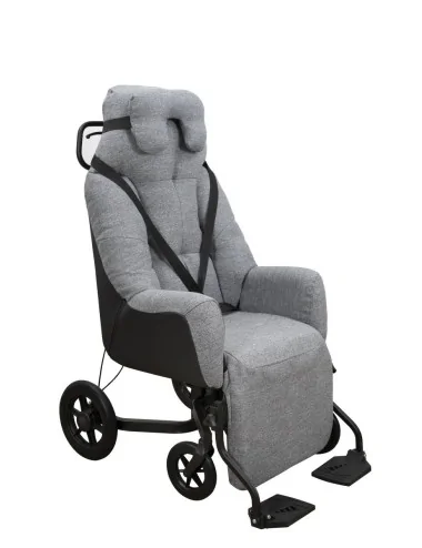 Fauteuil coquille ELYSEE II à inclinaison manuelle tissu chiné gris Innov'SA