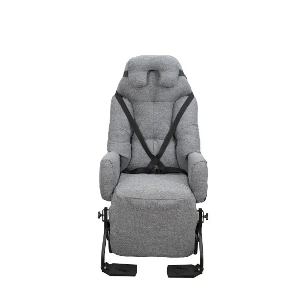 Fauteuil coquille ELYSEE II à inclinaison manuelle tissu chiné gris Innov'SA