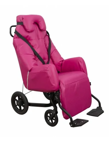 Fauteuil coquille ELYSEE II à inclinaison électrique PVC/PU Framboise Innov'SA