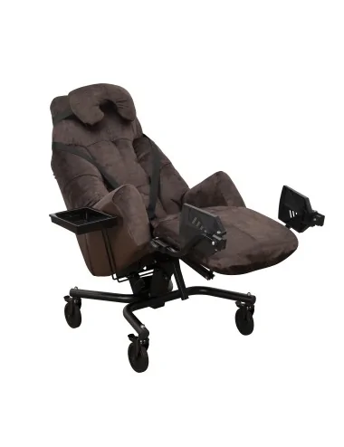 Fauteuil coquille ESSENTIEL II électrique Velours marron Innov'SA