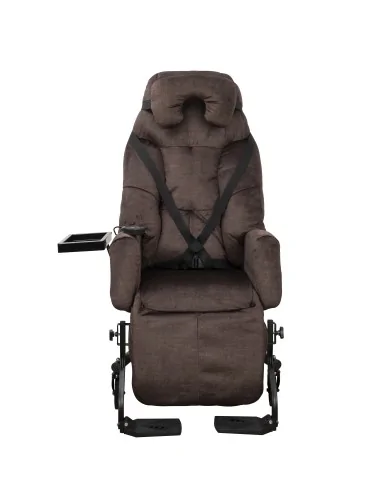 Fauteuil coquille ESSENTIEL II électrique Velours marron Innov'SA