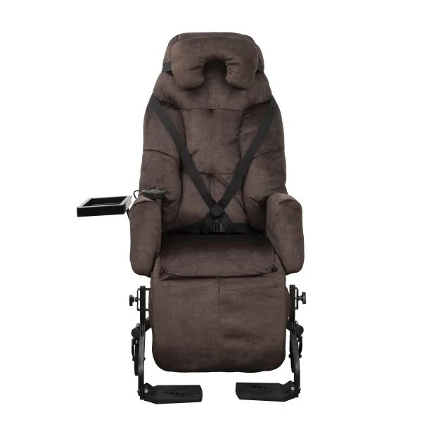 Fauteuil coquille ESSENTIEL II électrique Velours marron Innov'SA