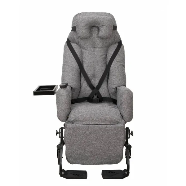 Fauteuil coquille ESSENTIEL II électrique tissu gris chiné Innov'SA