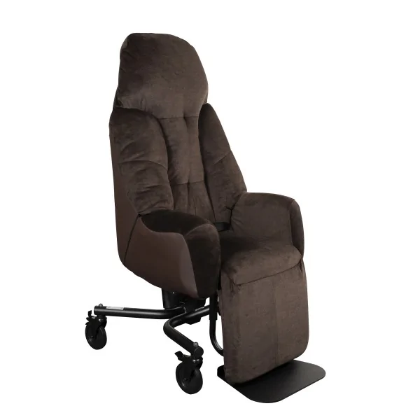 Fauteuil coquille LIBERTY II Manuel Velours marron Innov'SA Fauteuil coquille LIBERTY II Manuel Velours marron Innov'SA
