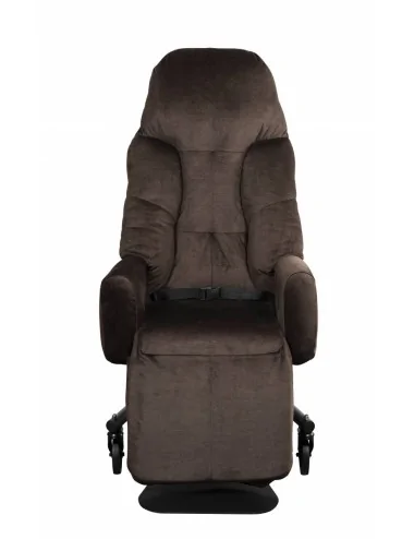 Fauteuil coquille LIBERTY II électrique Velours marron Innov'SA