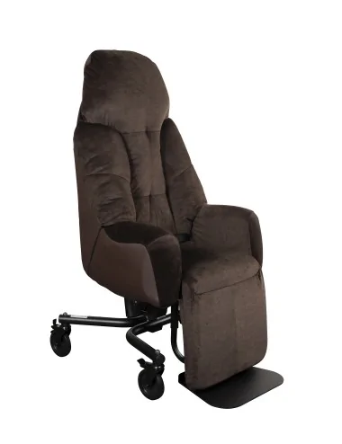 Fauteuil coquille LIBERTY II électrique Velours marron Innov'SA
