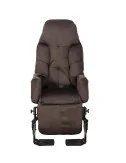 Fauteuil à pousser Mistral II électrique velours marron Innov'SA