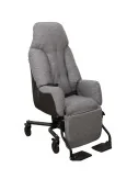 Fauteuil à pousser Mistral II électrique tissu gris chiné Innov'SA