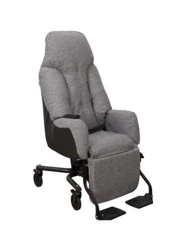 Fauteuil à pousser Mistral II électrique velours marron Innov'SA