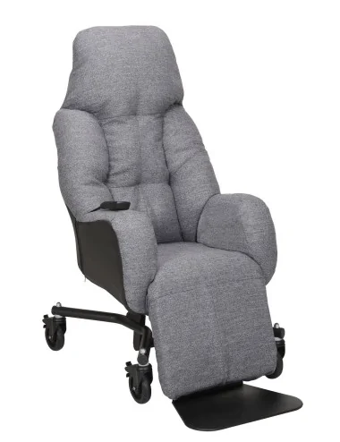 Fauteuil à pousser STARLEV II électrique velours marron choco Innov'SA
