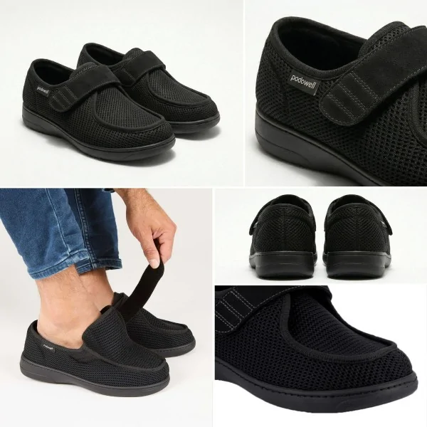 Chaussons chut ANDO noir vue de côté