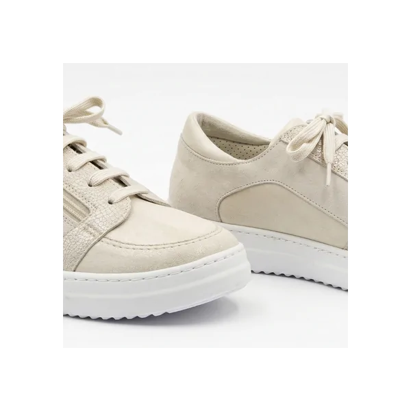 Basket femme BECKY02 ECRU beige PODOWELL