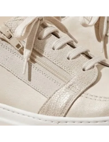 Basket femme BECKY02 ECRU beige PODOWELL