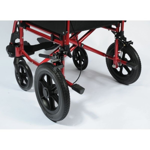 Fauteuil roulant de transfert Modulolight rouge Fauteuil roulant de transfert Modulolight rouge