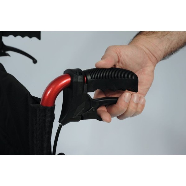 Fauteuil roulant de transfert Modulolight rouge Fauteuil roulant de transfert Modulolight rouge