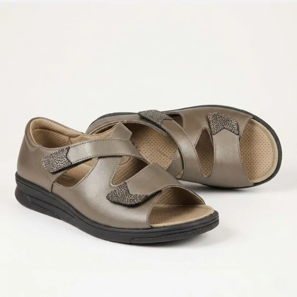 Sandales orthopédiques femme CHUT Newell Bronze PODOWELL