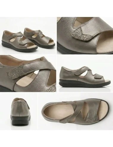 Sandales orthopédiques femme CHUT Newell Bronze PODOWELL