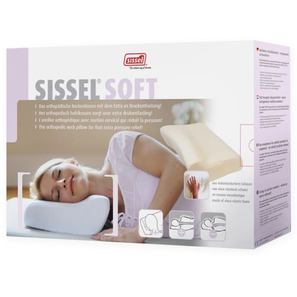 Oreiller à mémoire de forme soft avec taie SISSEL Oreiller à mémoire de forme soft avec taie SISSEL