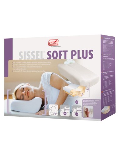 Oreiller à mémoire de forme soft plus avec taie SISSEL