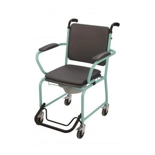 Chaise garde robe GR52 à roulettes et accoudoirs