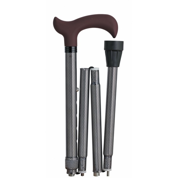 Canne Derby pliante black & white HERDEGEN Canne Derby pliante black & white HERDEGEN