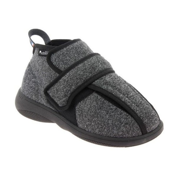 Chaussons chut Adrien noir vue de côté Chaussons chut Adrien noir vue de côté