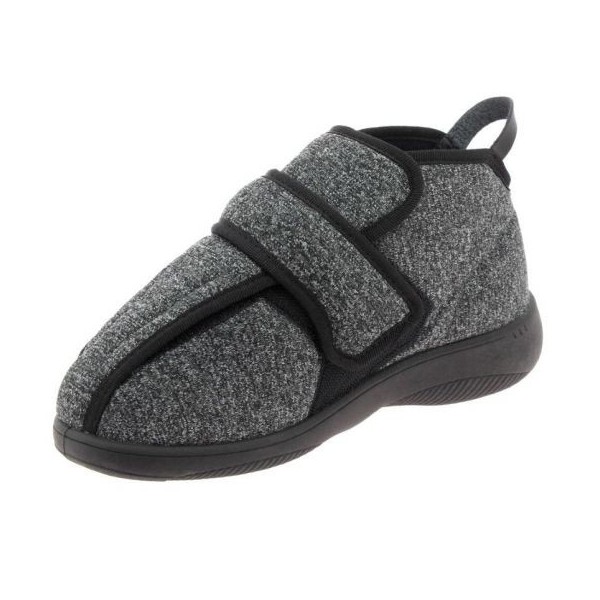 Chaussons chut Adrien noir vue de côté Chaussons chut Adrien noir vue de côté