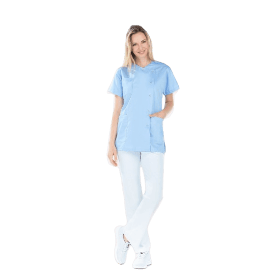 Blouses, tuniques et polaires et vestes pour médecins, ambulanciers, infirmiers.